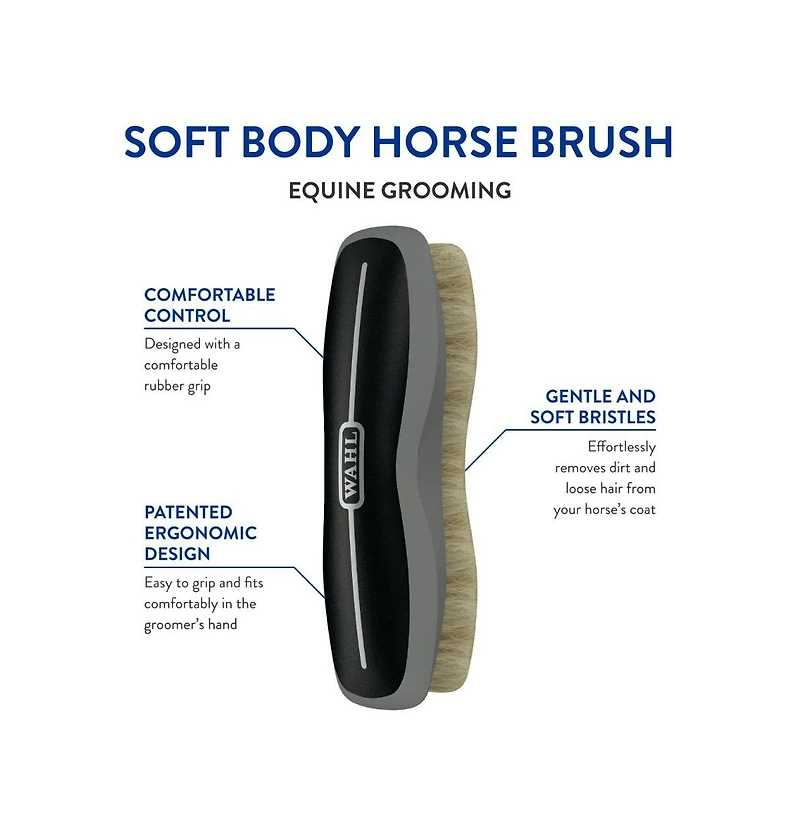 Wahl Professional Animal Equine Soft Body Horse Brush
