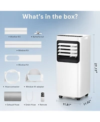 Cowsar 8000 Btu Portable Air Conditioner, 5-in-1 Ac Unit