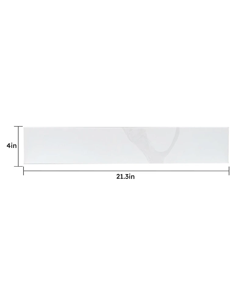 Sillysis Double Sink Quartz Bathroom Vanity Top with Undermount Sinks, Carrara Marble Look, 4" Backsplash, Stain and Heat Resistant