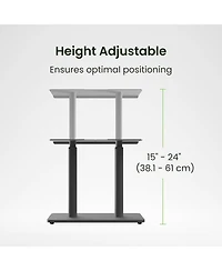 Kanto Sch Universal Height Adjustable Center Channel Speaker Stand
