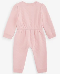 First Impressions Baby Girls' 0M-24M Quilted Heart-Patch Coverall, Macy's Exclusive