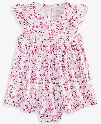 First Impressions Baby Girls' 0M-24M Floral-Print Skirted Sunsuit, Macy's Exclusive