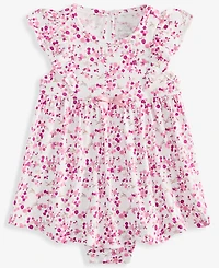 First Impressions Baby Girls' 0M-24M Floral-Print Skirted Sunsuit, Macy's Exclusive