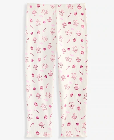 First Impressions Baby Girls' 3M-24M Mix & Match Little-Treats-Print Ribbed Leggings, Macy's Exclusive