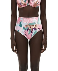 Jessie Zhao New York Women's Jungle Rose Reversible Bikini Bottom