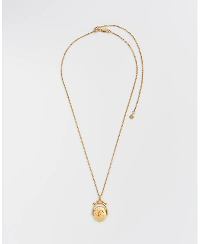 Fable England G Initial Gerbera Spinner Chain Necklace