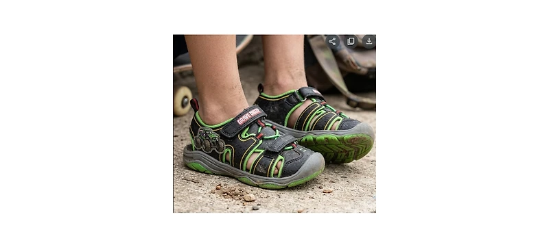 Monster Jam Little Boys Sport Sandals