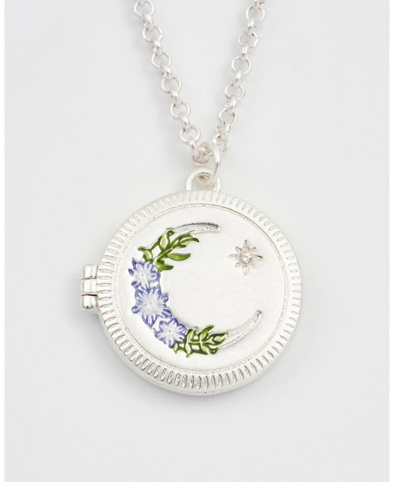 Fable England Nightshade Moon Locket Chain Necklace