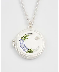 Fable England Nightshade Moon Locket Chain Necklace