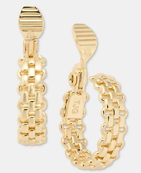 Lauren Ralph Small Rolo Chain Clip-On Hoop Earrings, 1.05"