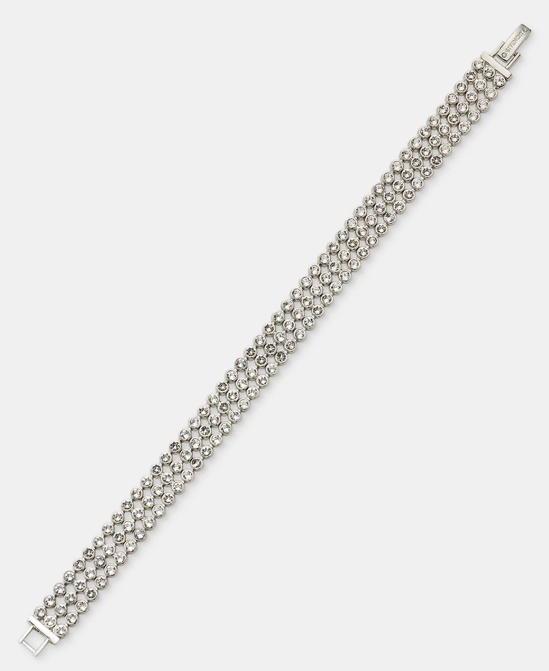 Givenchy Pave Triple Row Flex Bracelet