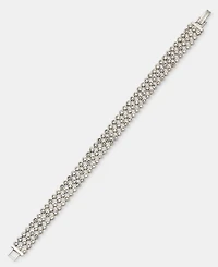 Givenchy Pave Triple Row Flex Bracelet