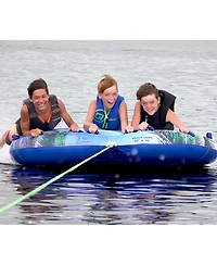O'Brien Paradise 3 66 x 76 Inch 3 Person Towable Inflatable Deck Boat Inner Tube