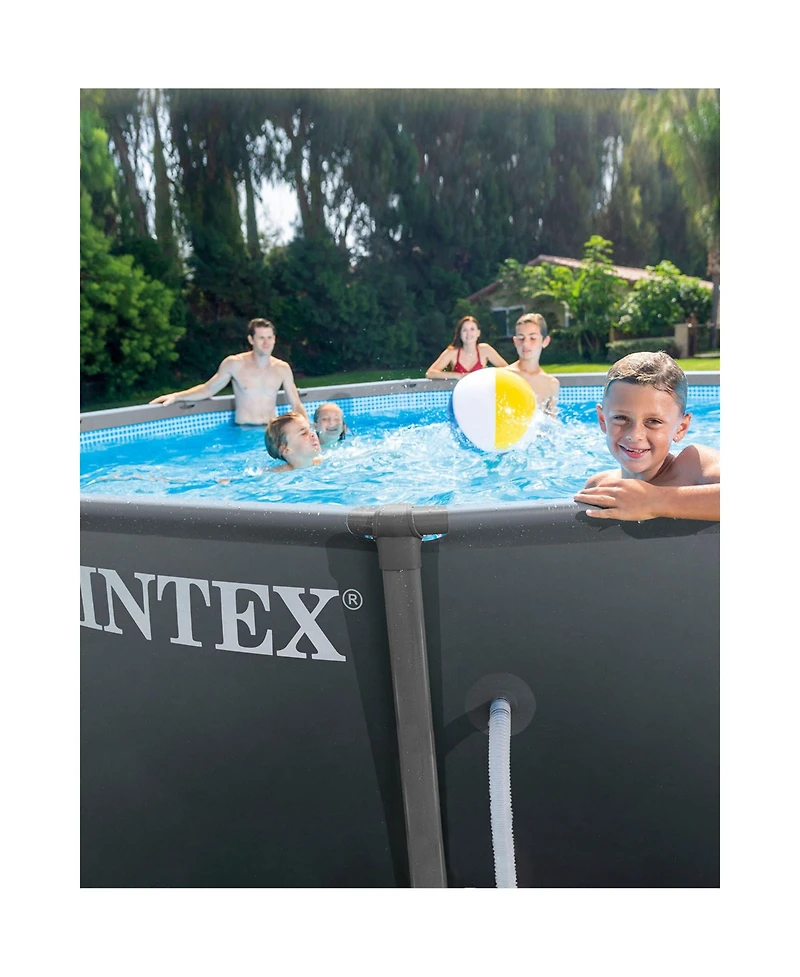 Intex Ultra Xtr 16ft x 48in Outdoor Frame Above Ground Swimming Pool Set w/ Pump
