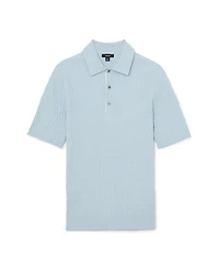Reiss Men's Era Half Button Textured Polo Shirt