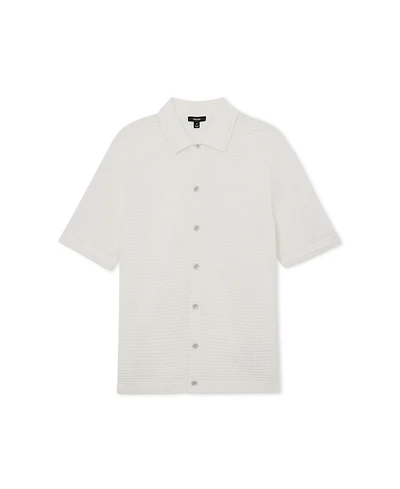Reiss Men's Clifton Button Through Textured Shirt