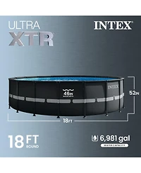 Intex Ultra Xtr 18' x 52" Above Ground Outdoor Pool Set with Pump & Robot Vacuum