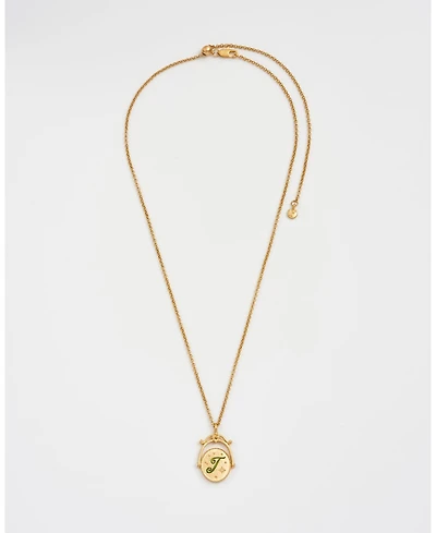 Fable England J Initial Jasmine Spinner Chain Necklace