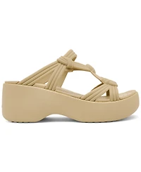 Crocs Women's Brooklyn Knot Sky Platform Sandals from Finish Line