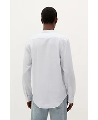 Scalpers Men's Striped Linen Mao Shirt