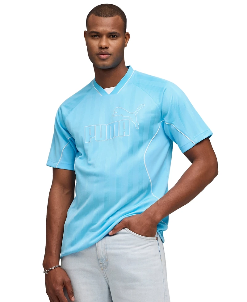 Puma Men's Sport Stripe V-Neck Jersey