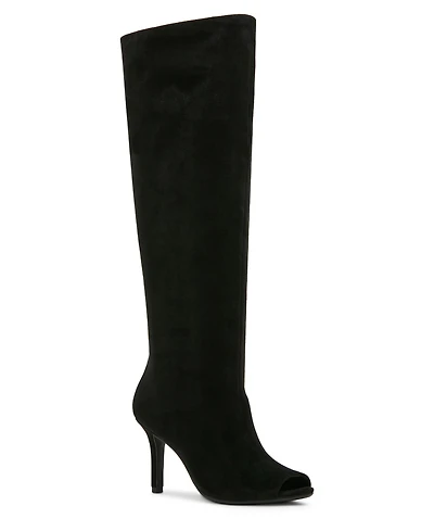 Madden Girl Women's Lola Peep Toe Slouch Boots