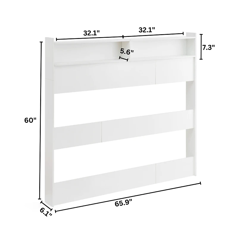 DormCo Yak About It Long Cube Bedside Shelf
