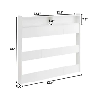 DormCo Yak About It Long Cube Bedside Shelf
