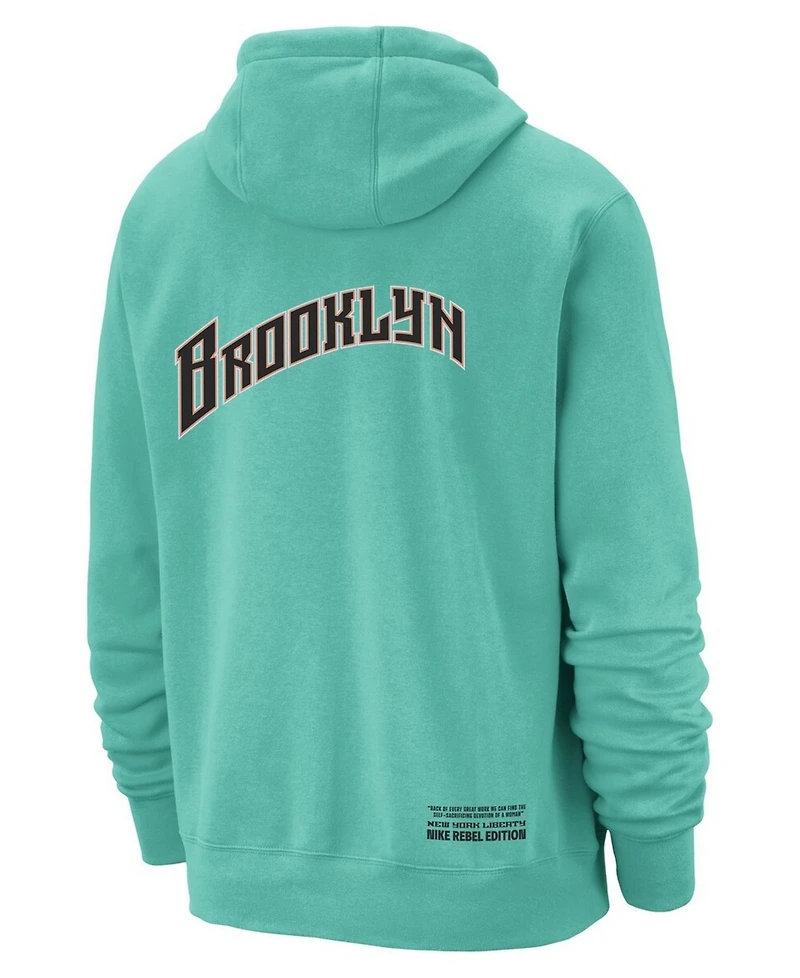 Nike Men's and Women's Mint New York Liberty Standard Issue Rebel Edition Hoodie
