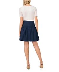 1.state Women's Cotton Mini Skirt