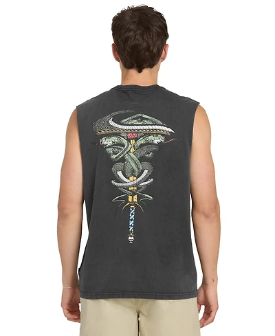 Quiksilver Men's Acid-Wash Sleeveless Tank Top