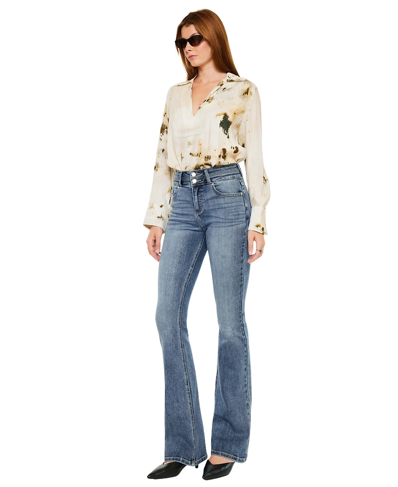KanCan Women's Raven High Rise Skinny Bootcut Jeans