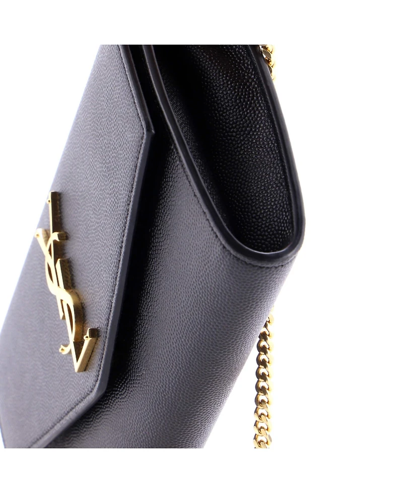 Pre-Owned Saint Laurent Uptown Chain Wallet Leather