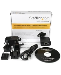 StarTech 10/100Mbps Ethernet to Usb 2.0 Network Lpr Print Server