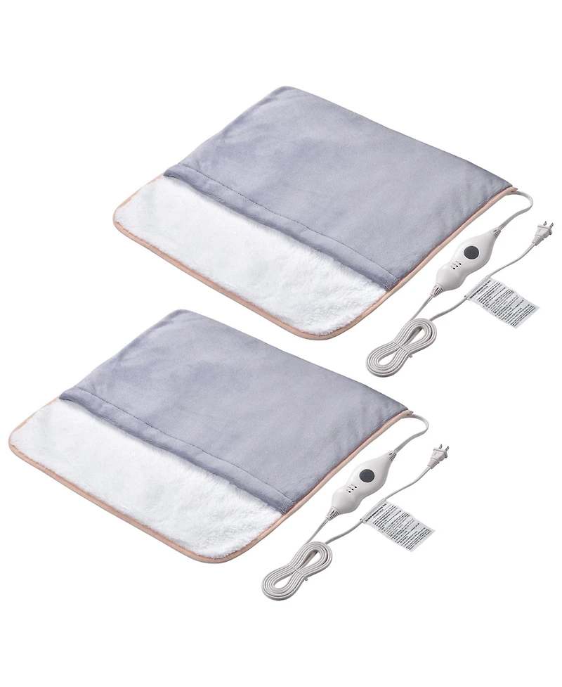 Yescom 2 Packs Electric Heated Foot Warmer Unisex Winter Foot Heating Pad Auto Shut Off
