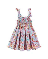 Andy and Evan Little Girls Toddler/Child Tiered Poplin Dress
