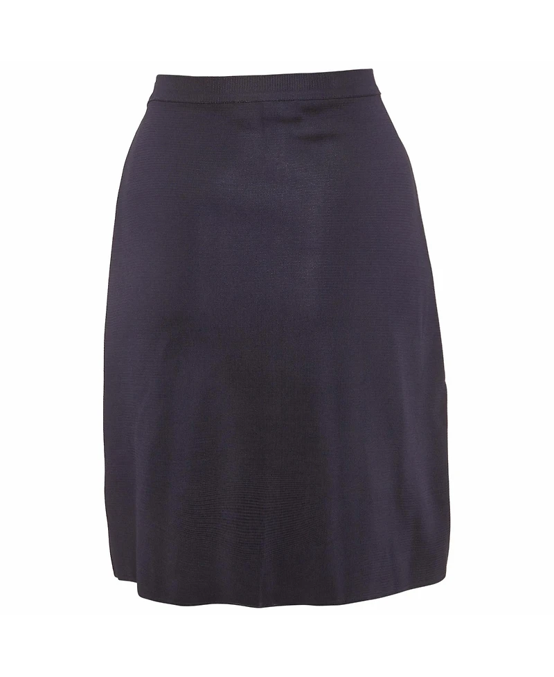 Pre-Owned Salvatore Ferragamo Women's Stretch Knit Pleated Mini Skirt