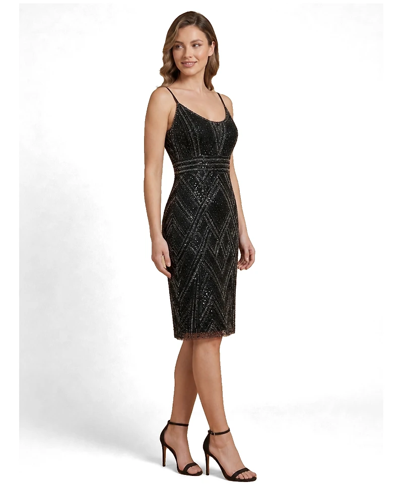 Lara Women's Beaded Flounce Dress