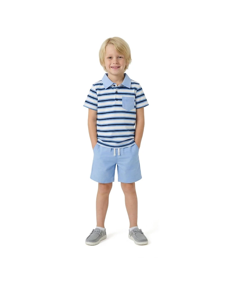 Andy & Evan Toddler Boys Polo and Shorts Set
