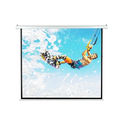 Pyle 84 inch Motorized Projector Screen, Electronic Automatic Projection Display, Includes Remote Control