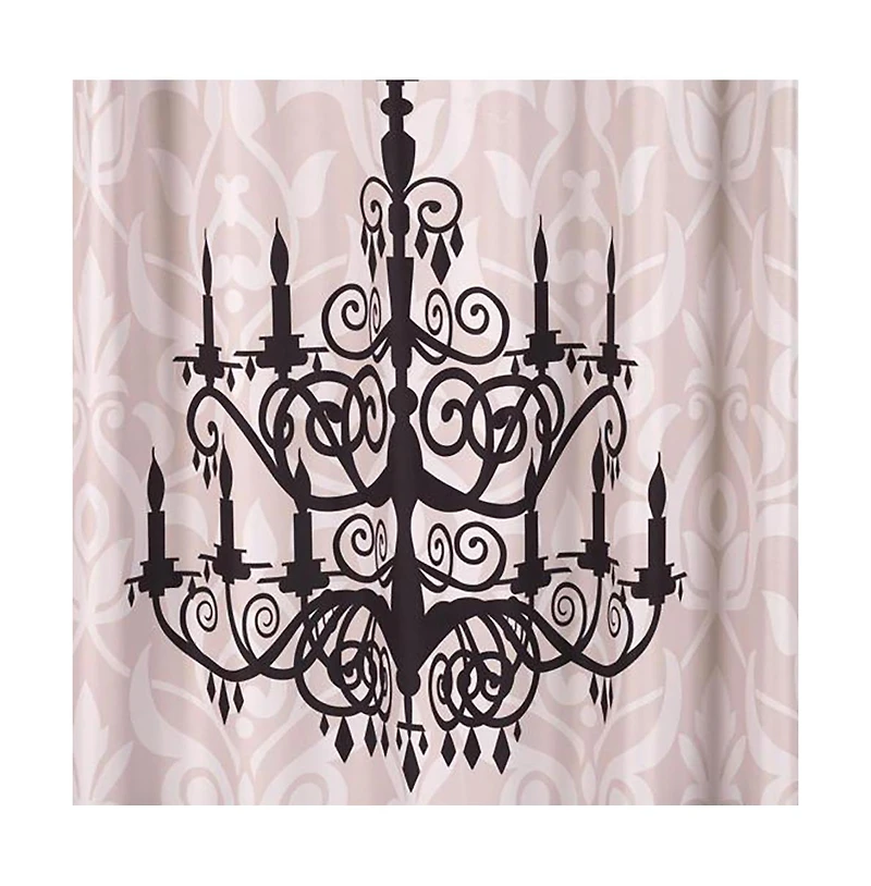 Carnation Home Fashions "Luminere" Heavier Weight Fabric shower curtain