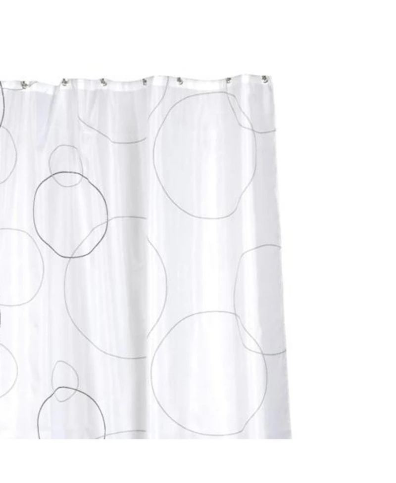 Carnation Home Fashions Ava Fabric Shower Curtain