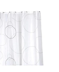 Carnation Home Fashions Ava Fabric Shower Curtain