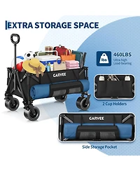 gaomon 460LBS Weight Capacity Foldable Wagon Carts for Outdoor Storage, Groceries, Shopping, Camping, Sports