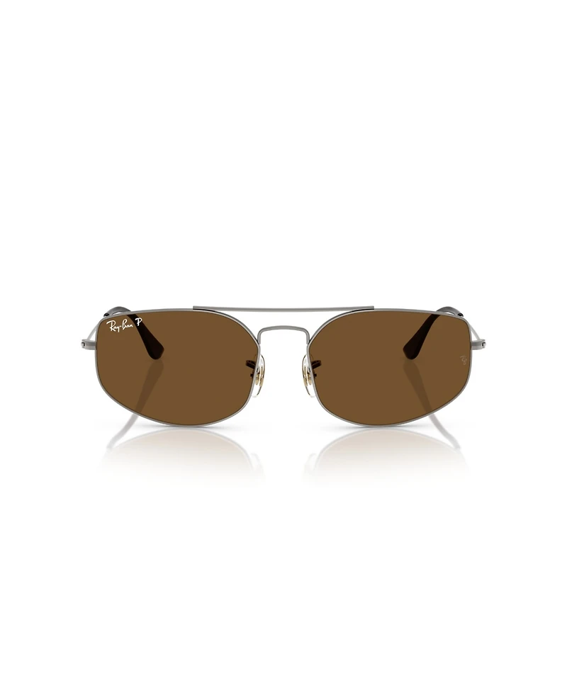 Ray-Ban Unisex Polarized Explorer V Geometric Sunglasses, RB3845