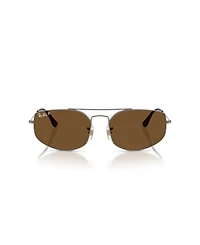 Ray-Ban Unisex Polarized Explorer V Geometric Sunglasses, RB3845