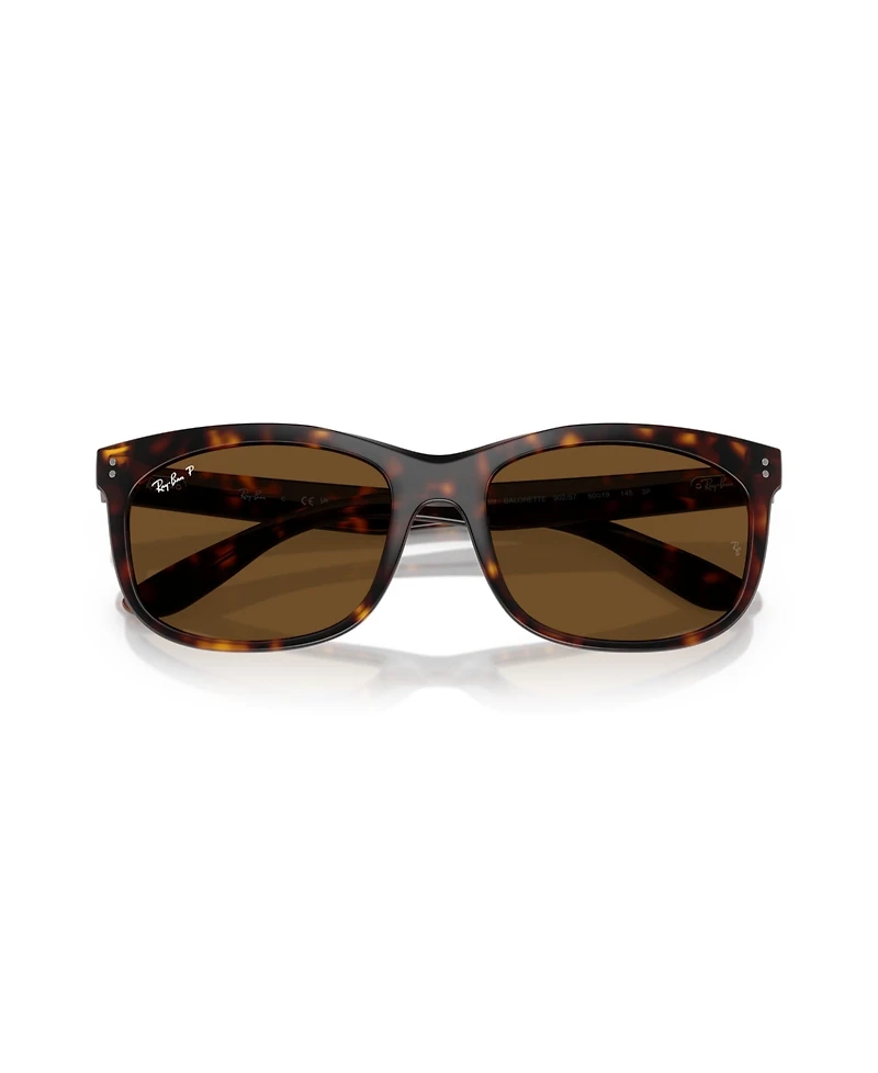 Ray-Ban Unisex Polarized Rectangle Sunglasses, Balorette RB2389