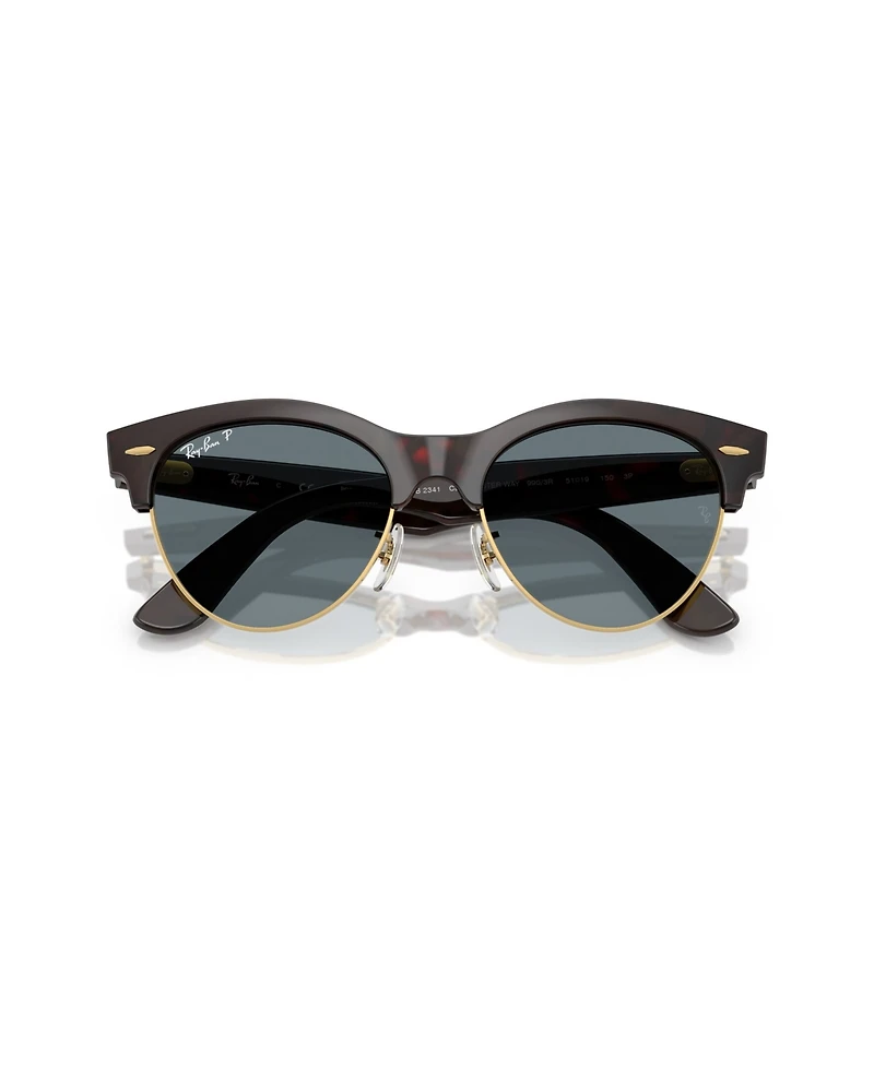 Ray-Ban Unisex Polarized Clubmaster Way Square Sunglasses,RB2341