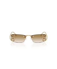 Prada Women's Rectangle Sunglasses, Pr C57S
