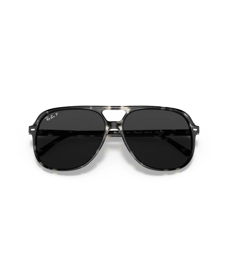 Ray-Ban Unisex Polarized Square Sunglasses, Bill RB2198